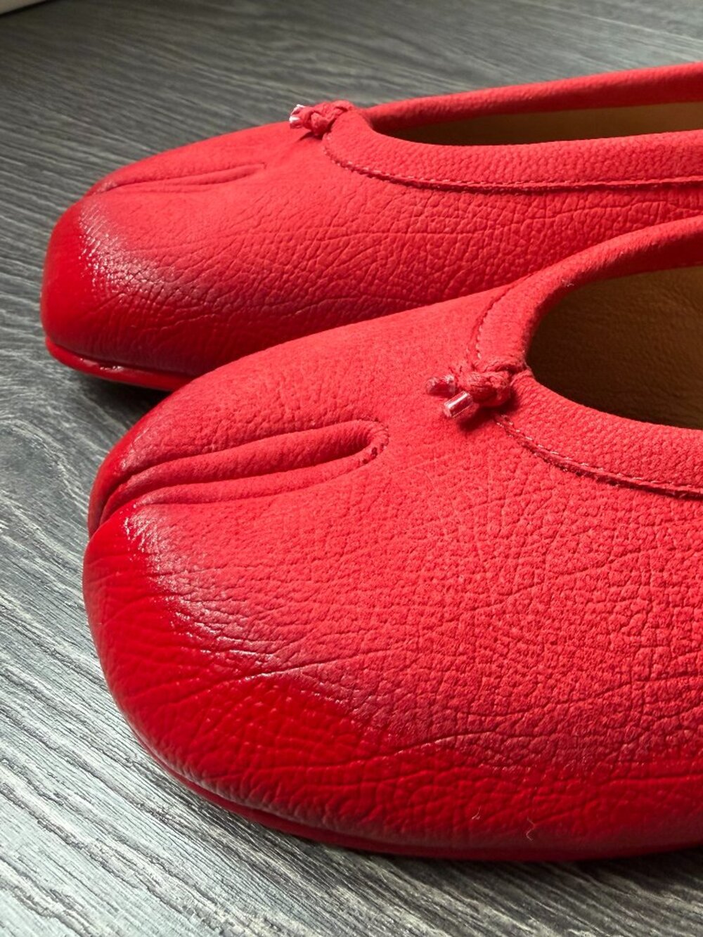 Maison Margiela Women's Red Tabi New Ballerina 37 - Picture 9 of 12